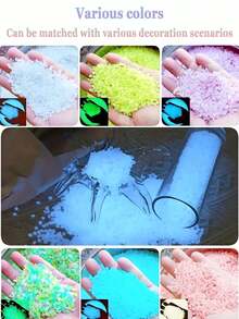4000 piezas/Set Piedras que brillan en la oscuridad, piedras luminosas para jardín, acuario, decoración de senderos, adecuadas para jardín, césped, patio, hogar, exterior, jardín de hadas, decoración de Navidad/Día del Padre/Halloween - A - Ver 8