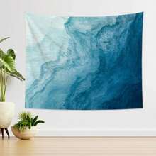 Ocean Tapestry Sea Tapestry Nature Tapestry Blue Tapestry Modern Art Wall Hanging Decor Tapestry For Living Room Bedroom Dorm - Nhiều màu - Xem 1
