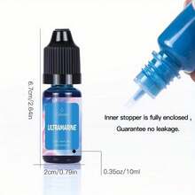 1瓶10毫升/0.35盎司鲜艳油性蜡烛染料，DIY树脂浇铸模具 - 10ml顏色染料 - 查看 3