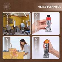 50ml/Tubo Pintura al óleo profesional Paul Rubens en tubo de aluminio: Colores completos - Pintura al óleo para artistas de grado artístico con gran poder de cobertura y buen color, adecuada para principiantes, artistas, amantes del arte y adultos, regalo del Día de la Madre, regalo para mamá, regalo de vuelta a la escuela, útiles escolares - Una pieza - Ver 6
