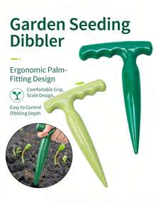 Handheld Soil Hole Digger - Long Handle Plastic Seedling Planter Suitable For Planting Bulbs, Seeds And Seedlings, Manual Gardening Tool, Can Be Used To Dig Planting Holes, No Power Required, Perfect For Gardening Enthusiasts And Home Planting - Multicolor - View 3