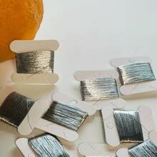 5 madejas de hilo bordado, hilo de coser metálico colorido para punto de cruz, máquina de coser, tejido, suministros de manualidades - A - Ver 4