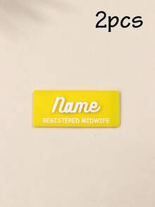 Custom Name Badge Brooch, Minimal Professional Style Name Pin For Office Work Uniform & Hospital Staff, Personalized Name Tag Brooch Gift For Nurse Appreciation Or Birthday, Stylish Clothing Badge Accessory For Daily Wear, Customized Name Pin Keepsake, Customizable Name Badge Gift - Style B - View 8