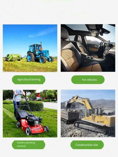 1个5升便携式铁质油箱，带盖，军绿色，适用于汽车、摩托车、挖掘机、拖拉机、园艺、建筑工地