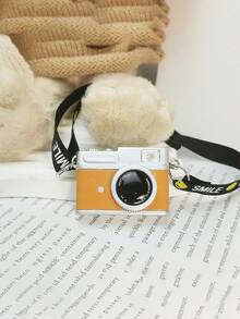 复古相机造型钥匙扣，迷你相机装饰（不含电池和闪光灯）可爱度假必备包包配件，包包挂饰，教师礼物 - 彩色 - 查看 12