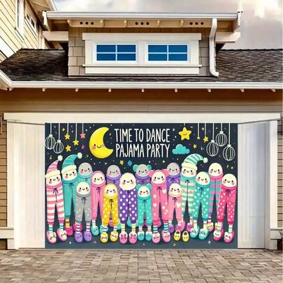 Flat 2D Background Cloth - Nightwear Party Theme Photography Background Cloth, Room And Studio Prop Decoration Banner, Suitable For Multi Functional Home Decoration Of Family Gatherings, Parties, Studios And Outdoor Festivals, Flat 2D Design. Various Styles And Sizes Are Available For Selection.