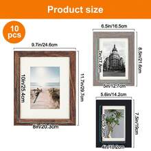 Tomnk Picture Frames Set, 15 Pack Black Picture Frames Collage Wall Decor For Assorted Photos, Three 8x10, Six 5x7, Six 4x6 For Wall Hanging Or Tabletop Display - Nhiều màu - Xem 9
