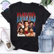 David Corenswet Vintage Pirate T-Shirt, Vintage Pirate Tee, Superhero Legacy Fan Tee, Retro Actor Graphic Tee, Aesthetic Movie Star Gift - 黑色 - 查看 1