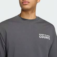 Adidas 男士 M VERB BADGE 短袖T恤，针织圆领T恤 TKB4890 - 灰色 - 查看 5