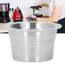 Cápsulas de café recargables de acero inoxidable - Cápsulas de café reutilizables con doble filtración para máquinas de café CAFFITALY y TCHIBO, accesorios de servicio de café - Ver 7