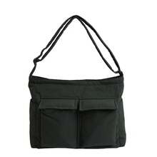 Bolso de Lona Retro Japonés Nuevo de Verano 2025, Bolso de Mano de Gran Capacidad para Viajes Diarios, Clases Particulares y Estudiantes - Verde - Ver 2