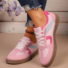2026 Popular White Sneakers For Women, Korean Version, Versatile Casual Fashion Sports Shoes For Spring/Autumn - Pink - View 4