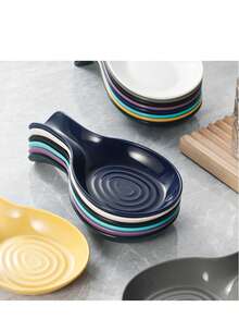 1pc/2pcs PP Spoon Rest, Soup Spoon Holder, Heat Insulation Mat, Kitchen Tool - Random Delivery - Multicolor - View 5