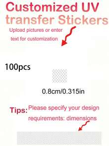 100pcs(1.18*1.18in/3cm) Personalized Custom Transparent Stickers, Add Your Own Text | PVC Stickers, Custom PVC Stickers, Personalized Name Labels, Custom PVC Logos, Custom Sticker Cutting Service, Create Your Own Custom Stickers | Selected Quote Stickers | Personalized - Multicolor - View 11