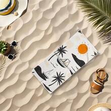 1pc Ultra Soft Coconut Tree Beach Towel - Sand-Proof, Lightweight, Quick-Drying Polyester Blend - Ideal For Swimming, Camping, Travel And Outdoor Adventure - Perfect For Vacation, Birthday, Anniversary Or Essential Accessory, Beach Towel | Coconut Tree Design | Quick-Dry Fabric, Suitable For Beach - A - View 44
