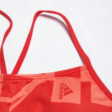 Adidas 女士舒适运动休闲时尚吊带比基尼泳衣，泳装套装 H62032 - 漩渦螢光紅/鮮紅 - 查看 2