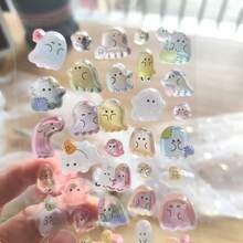 3D 悠悠球家族浮雕水晶立体贴纸，卡通手工教育奖励贴纸，适用于手机相册 - 彩色 - 查看 3