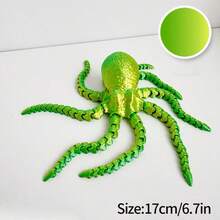 Octopus Toy - Flexible Fidget Toy - Sensory Stress Relief Desktop Decor Gift - Multicolor - View 8