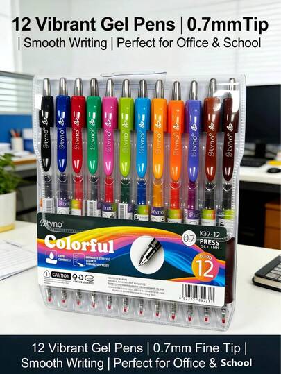 BIA Tyno 10pcs/8pcs/6pcs Set Retro Style Colorful Water-Based Pens, 0.7mm Smooth Writing, Suitable For Painting, Marking, Back To School Essential Water-Based Pen Set