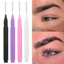 5/10/20/50pcs Disposable Mini Eyebrow Brush, Lightweight Eyebrow Grooming Brush, Micro Eyelash Brush, Portable Eyebrow Curler - Multicolor - View 6