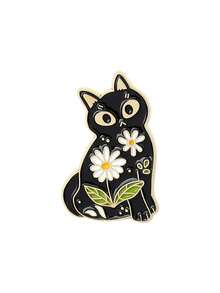 1/4 chiếc ghim cài áo hình động vật ngộ nghĩnh, sự kết hợp giữa động vật và thiết kế rừng thiên nhiên, ghim cài chủ đề động vật kỳ ảo, unisex, phụ kiện đeo hàng ngày, quà tặng - Nhiều màu - Xem 8