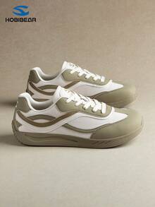 HOBIBEAR 男士运动鞋，时尚休闲透气软底健身鞋，男女通用款 - 米青 - 查看 2