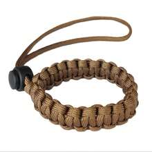 1个户外求生相机腕带，伞绳编织相机吊坠，通用相机编织伞绳腕带，腕带 - 彩色 - 查看 10