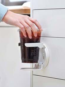 Rak Gelas Lipat/Dapat Diputar | Rak Samping Tempat Tidur Besi yang Dapat Diatur + Desain Hemat Ruang | Rak Pengatur Gelas/Kopi/Teh Gantung (Cocok Untuk Meja, Dinding, Rumah, Asrama, Kantor, Mobil - Perlengkapan Penting untuk Menghemat Ruang) - MultiWarna - View 15