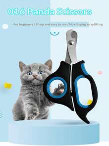 不锈钢宠物指甲钳，专业宠物指甲修剪器，适用于犬猫美容工具 - 查看 3