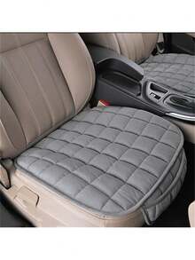 1pc Front Car Seat Cushion, Anti-Slip Winter Car Seat Protector - Multicolor - View 2