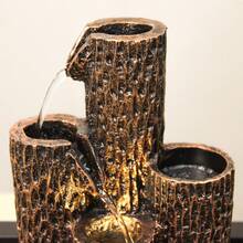 1 Pc USB Powered Desktop Resin Flowing Ornament, Fashionable Waterfall Fountain, Casual Meditation, Office Bedroom Yoga Studio, Bar, Coffee Shop, Club Decoration, Ideal Valentine's Day, Mother's Day, Christmas, Halloween, Easter, Thanksgiving Romantic Gift, Creative Crafts, Preferred Birthday Gift - JZ002 - View 5