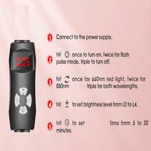 1組 LED 三腳架紅光燈 660nm+850nm 家用 USB 介面 放鬆燈、瑜伽燈，80顆燈珠含52顆紅光與28顆850nm不可見光燈珠，定時可調光光譜切換，室內使用適用所有年齡 - 紅色 - 查看 5