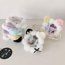 1pc Cartoon Plush Cat Ear Boba Tea Cup Sleeve, Cute Boba Drink Holder & Protector - Cat Ear Protectors - View 5