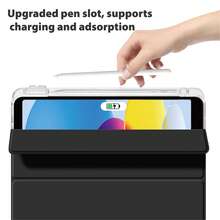 CJIAXIN Transparent Hard Back Case Cover With Pencil Slot For IPad 11th Gen (A16) 11-Inch And 10.9-Inch 2022 Model - Black - View 4