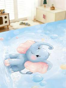 1PC Cartoon Pattern Single Bed Sheet, Made Of Polyester Material, Digitally Printed, Suitable For Decorating Baby Bedrooms, Holiday Gifts, All Seasons - Multicolor - View 2