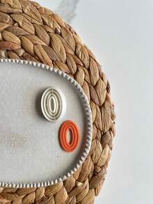 Minimalist Teardrop Clay Cutter Set, 1/5Pcs Layered Polymer Clay Cutters, DIY Craft Tools For Modern Clay Jewelry Making - White - View 13