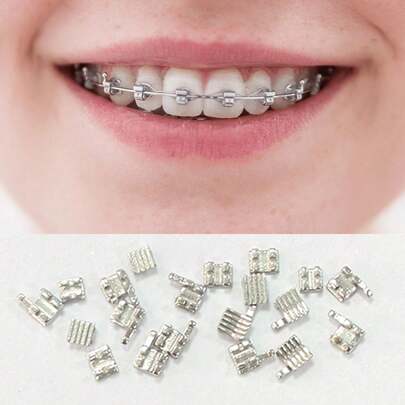 20pcs/Set Stainless Steel Versatile DIY Tooth Gems, Suitable For Men And Women Daily Wear, Exquisite Gift