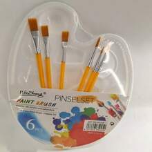 Graffiti Paint Palette, Art Painting Brushes With Wooden Handle And Nylon Hair, Oil Painting Brush, Palette - Multicolor - View 14