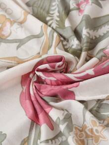 Vỏ bọc ghế sofa giường không tay vịn, in họa tiết, chất liệu polyester co giãn toàn diện, dệt kim từ lụa sữa, phù hợp cho mọi mùa. - Hồng - Xem 10