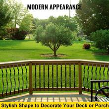 Deck Balusters 61 Pack Metal Deck Spindles 32.25"X1" Staircase Baluster With Screws Aluminum Alloy Deck Railing For Wood And Composite Deck Stylish Baluster For Outdoor Stair Deck Porch - 61 Pack 32.25" X 1" - View 5