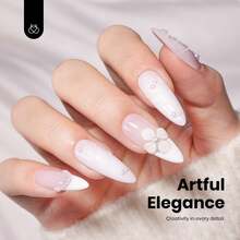 Beetles 15ml Hema Free Black Gel Polish – Silent Charm Audrey Color Long-Lasting Soak Off UV LED Glossy Manicure DIY Nail Art - 15Ml Hema-free White Rhythm - 查看 6