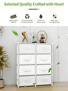 1pc New Drawer Style Storage Rack, Bookshelf, Home Use Living Room Bedroom Toy & Snack Organizer Cabinet - Multicolor - View 3