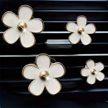 Car Outlet Vent Perfume Clips Cute Flower Air Freshener Diffuser Conditioning Aromatherapy Perfume Clip Car Interior Decoration - A - View 18
