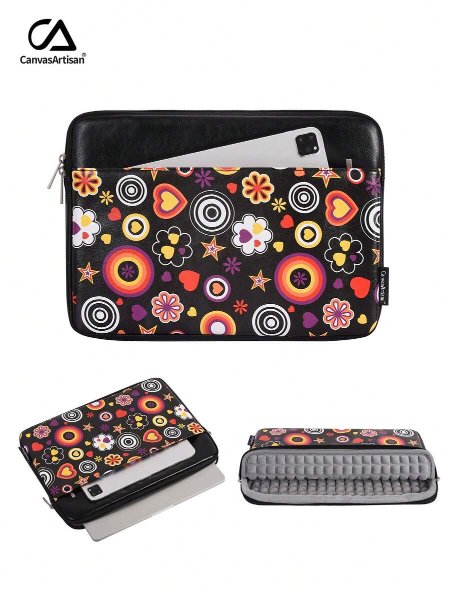 Shockproof Notebook Protection Bag Printing PU Laptop Sleeve Compatible With MagicBook GalaxyBook