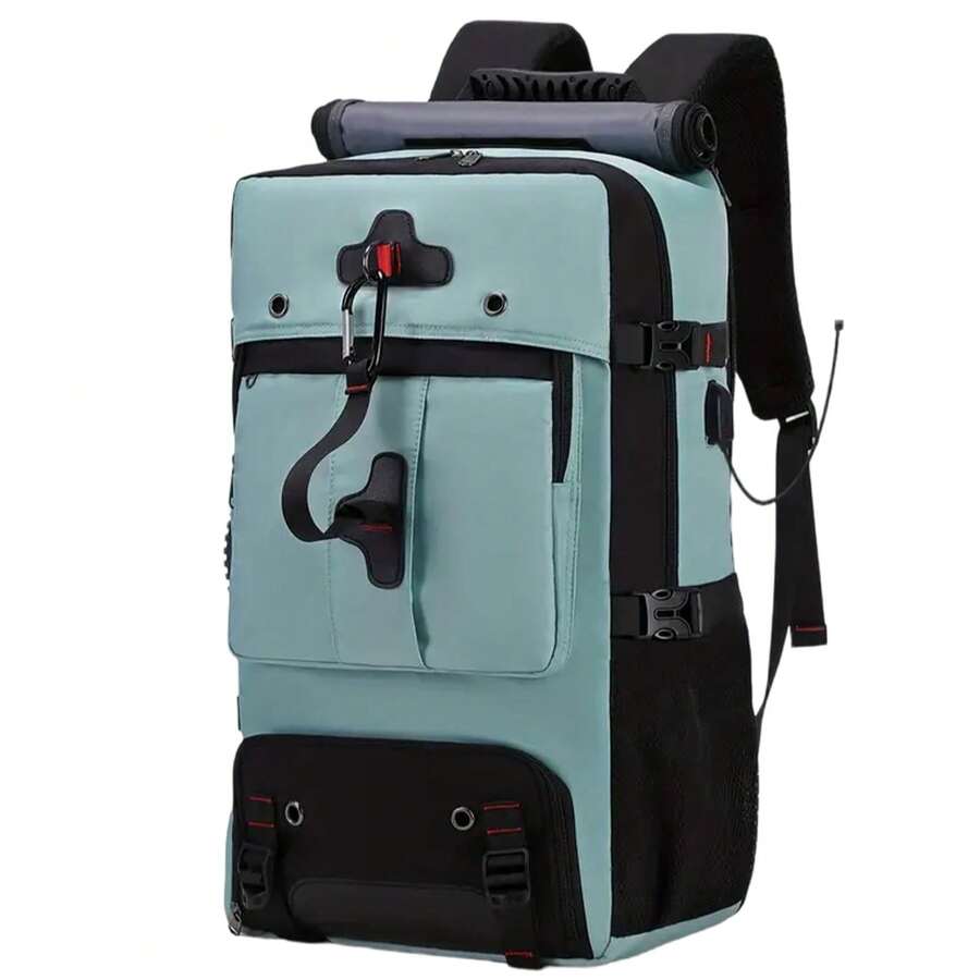 YSTYLE EasyJet Hand Luggage Backpack 40x25x18cm/46x30x23cm Unisex Cabin Bag 15.6 Inch Laptop Backpack With USB Charger Hiking Daypack - Baby Blue - View 1