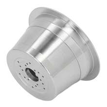Cápsulas de café recargables de acero inoxidable - Cápsulas de café reutilizables con doble filtración para máquinas de café CAFFITALY y TCHIBO, accesorios de servicio de café - Ver 4