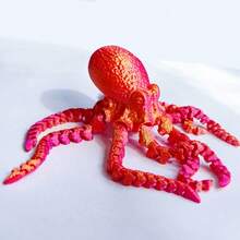 Octopus Toy - Flexible Fidget Toy - Sensory Stress Relief Desktop Decor Gift - Multicolor - View 14