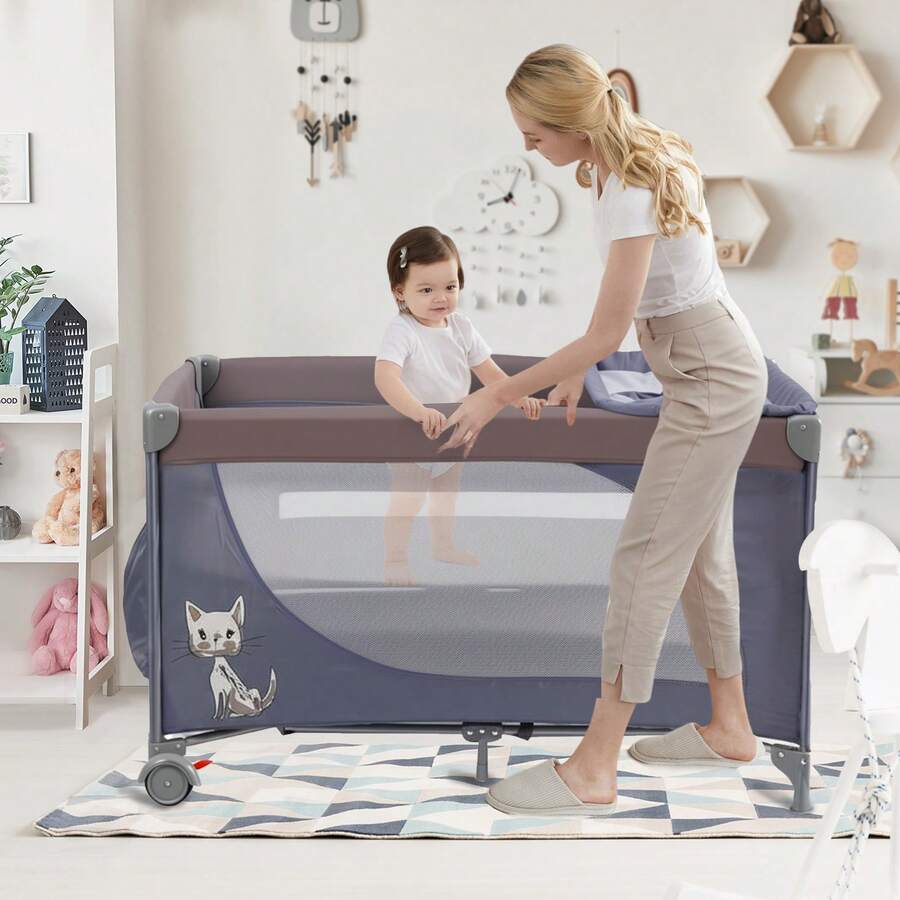 Bebezo Cunas Bebes, Multifunción Corral Para Bebe, Economía Gris