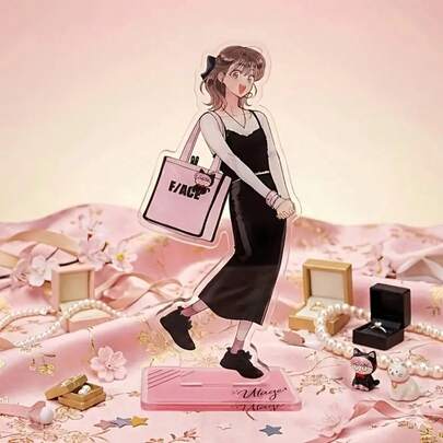 Anime Character Acrylic Figurine | Interactive Game Action Figure Doll, Statue, Acrylic Home Decor Sculpture, Anime Character Decor, Anime Gift, Mixed Color