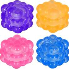 Blocks Soft Squishy Stress Balls For  Adults, 1.96in Stress Cube Fidget Toy With Taba Squishy Texture, Irregular Shape For Anxiety Relief And Focus - Hồng - Xem 2